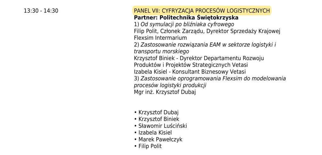 Panel VII Kongres LogInPack